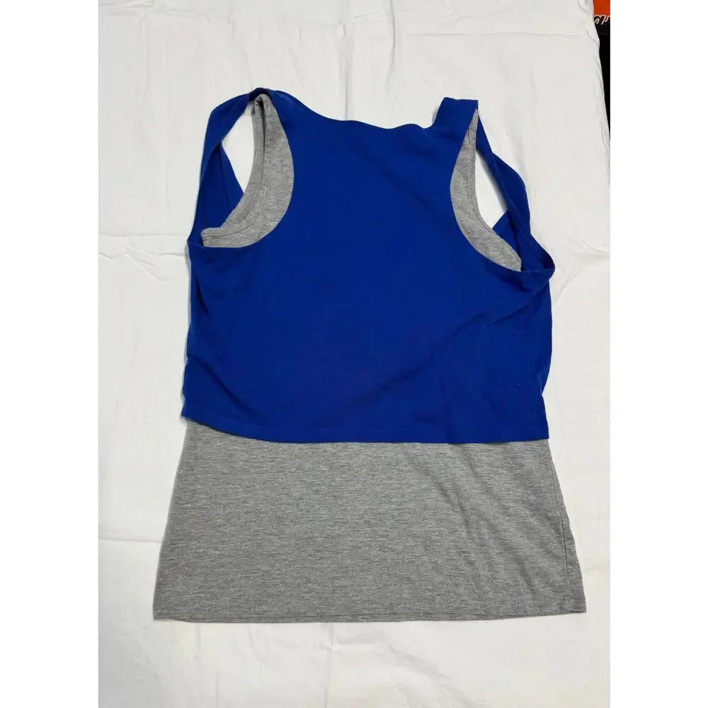 2 Items for $6 Justice Girls Thank top Shirt with vest Size 14